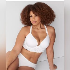 Racerback White Lace Bra (IS328)